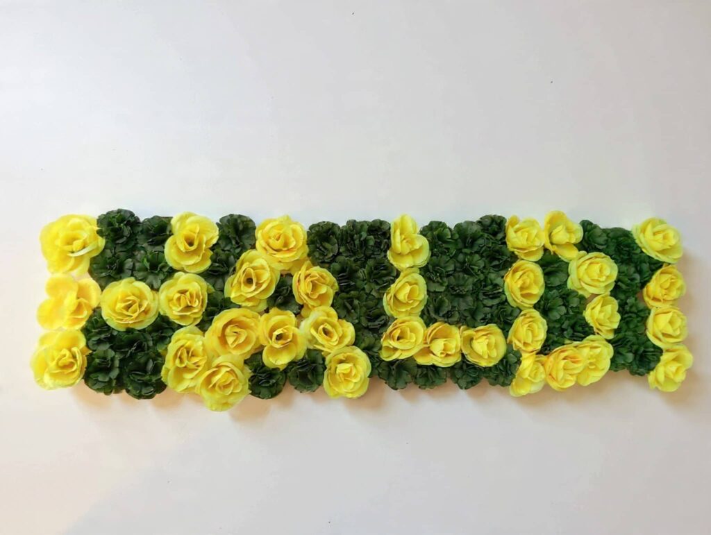 Paper Rose Haldi Decorative