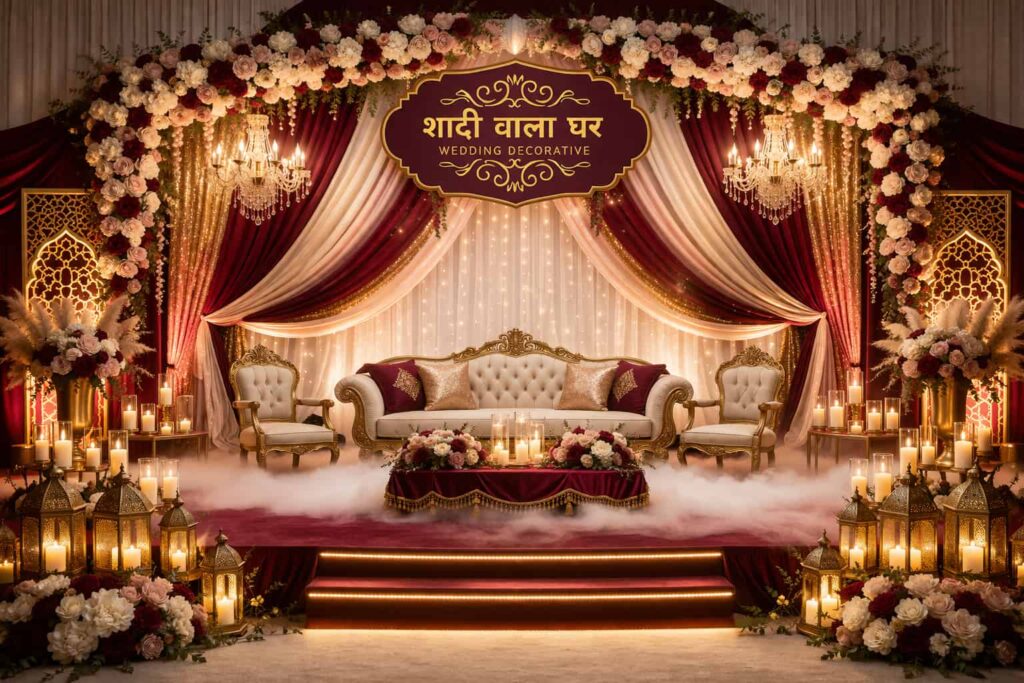 wedding stage decorative